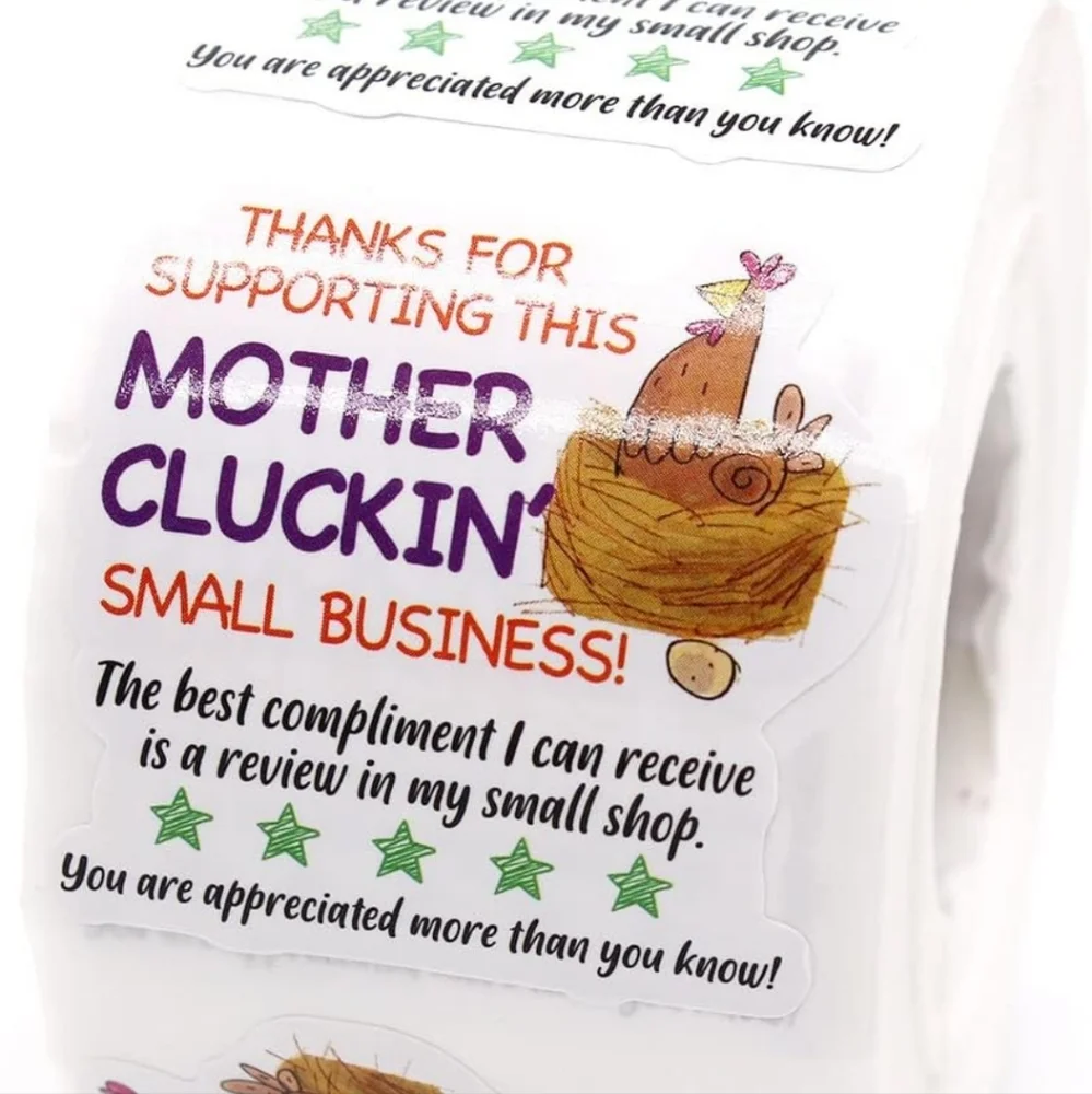Thank You For Supporting My Small Business Chicken Stickers